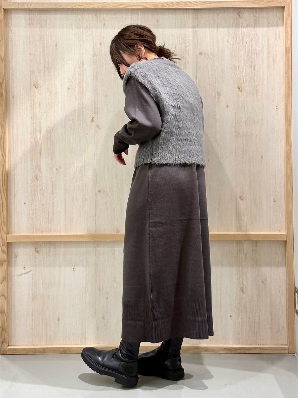nanaさんの「THE SHOP TK｜【ぎゅっとされているような暖かさ】撥水中綿ブルゾン」を使ったコーディネート