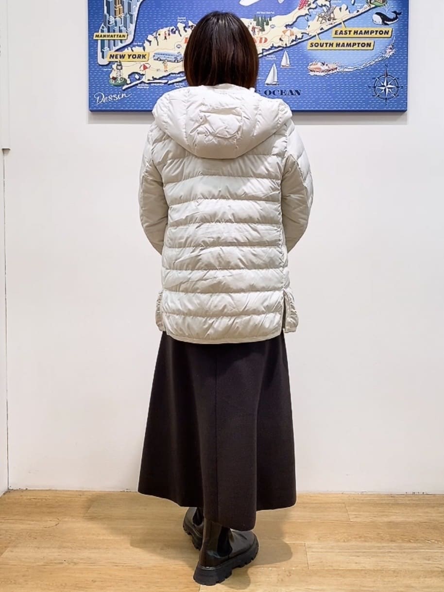 Hamaさんの「Dessin｜【撥水・2WAY】ミュラーダウンコートミドル丈」を使ったコーディネート