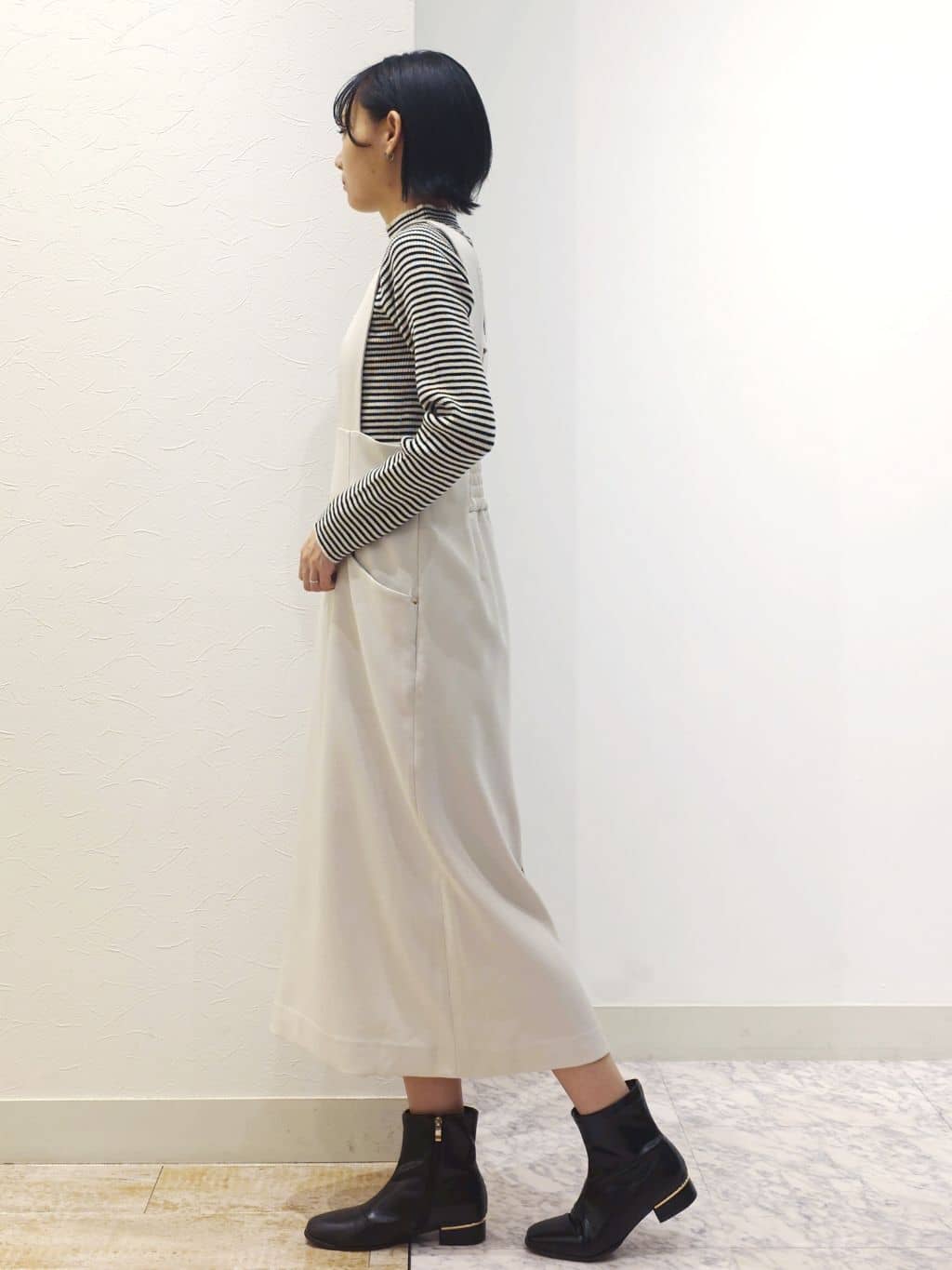 ケイさんの「grove｜【ウエストゴム】美シルエットなハイウエストサス付きスカート」を使ったコーディネート