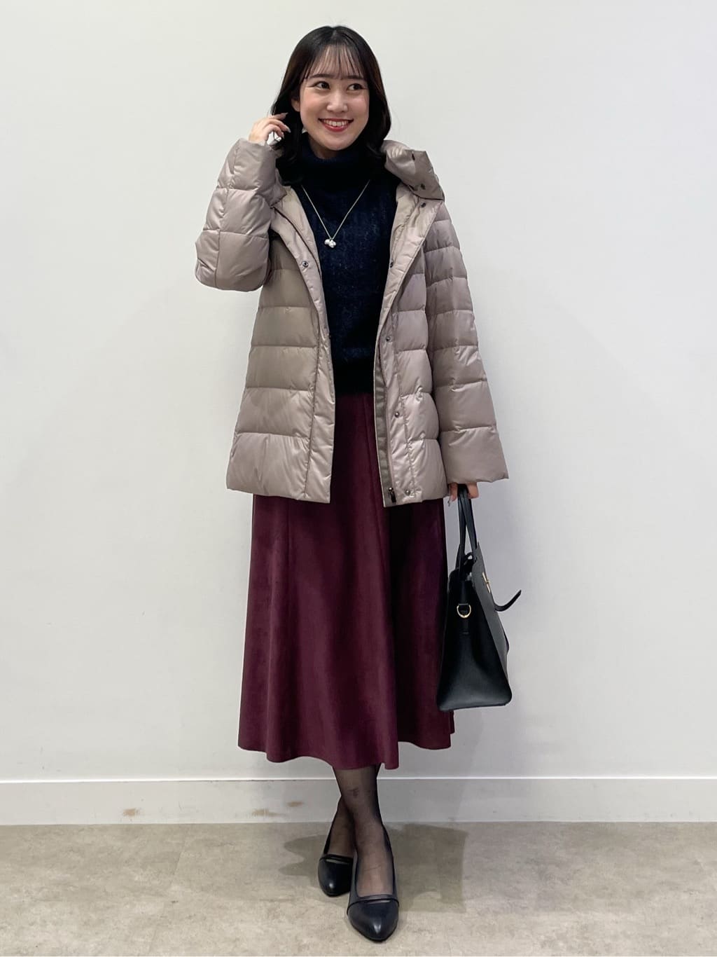 yukariさんの「Reflect｜【SS-4Lサイズ】フーデッドミドルダウンコート」を使ったコーディネート