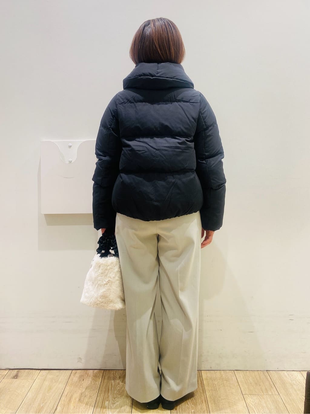 YUKOさんの「index｜選べる2丈 ハイネックカラーミックスラメニット【洗濯機OK】」を使ったコーディネート