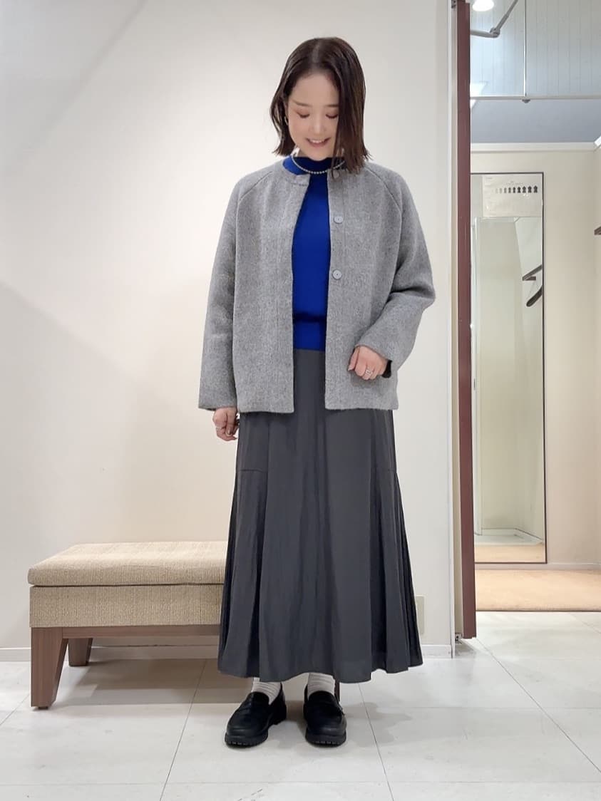 YUIさんの「UNTITLED｜【軽アウター/ミドル丈】ウールニットコーディガン」を使ったコーディネート