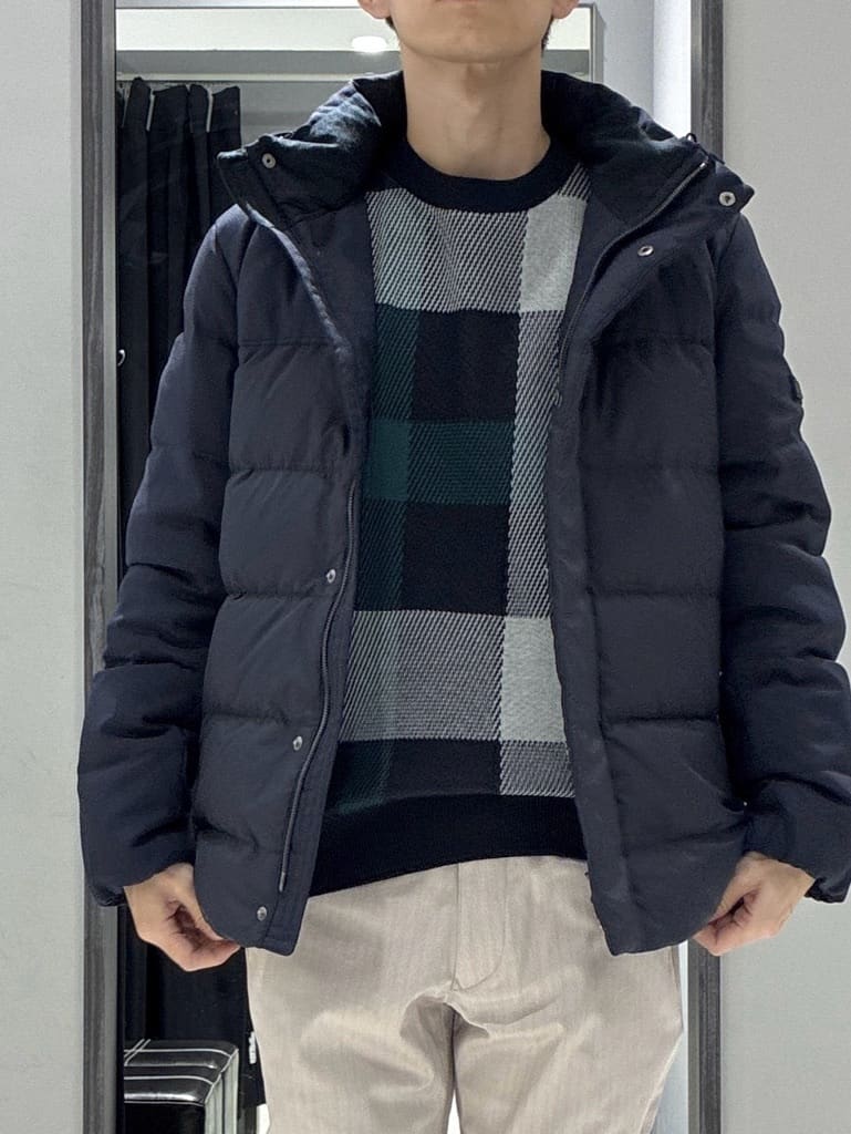 わいずみさんの「TAKEO KIKUCHI｜カラーコンビ ダウンブルゾン」を使ったコーディネート