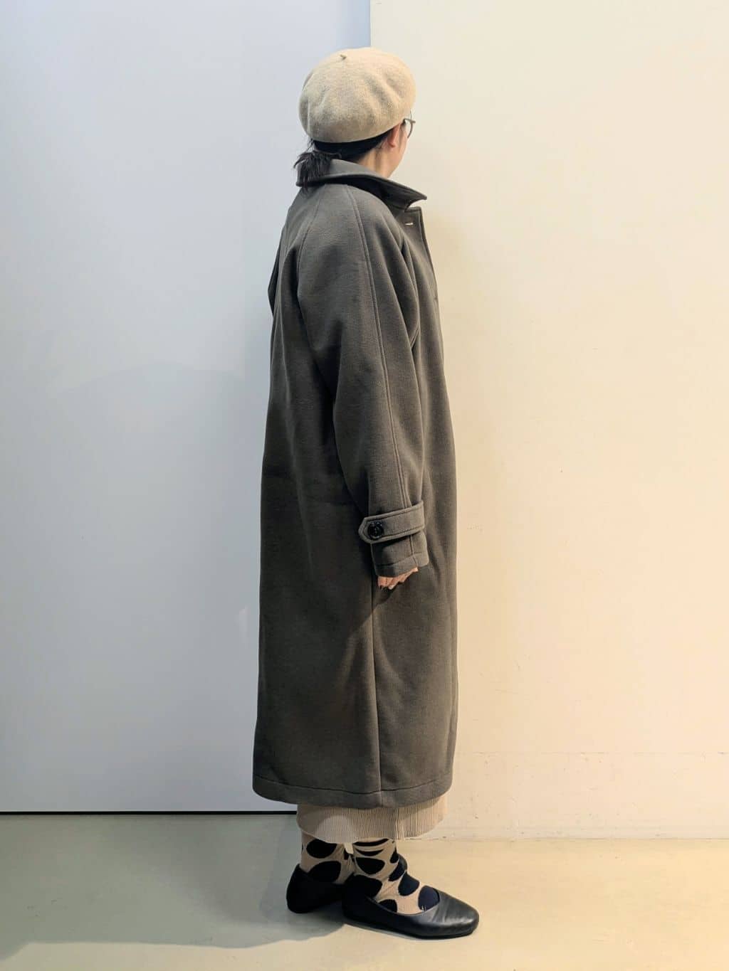 kotoさんの「THE SHOP TK｜ジャージメルトンスタンドカラーコート」を使ったコーディネート