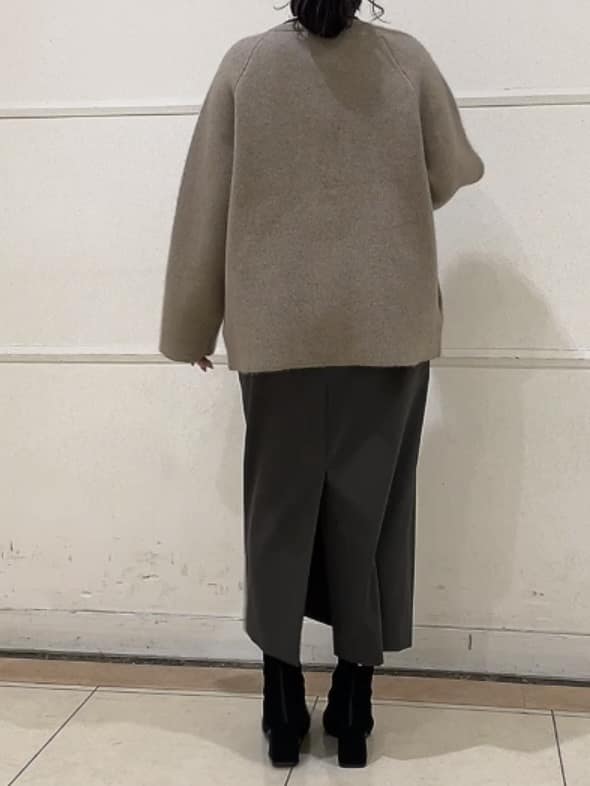 watanabeさんの「UNTITLED｜【軽アウター/ミドル丈】ウールニットコーディガン」を使ったコーディネート