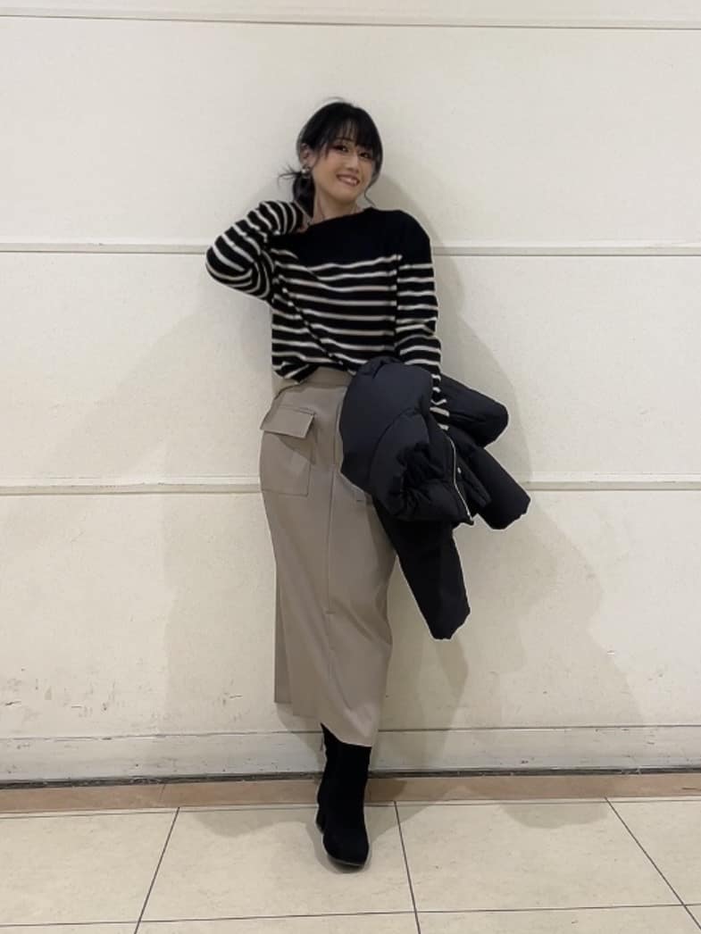 watanabeさんの「UNTITLED｜【洗える】モックネックミラノリブニット」を使ったコーディネート
