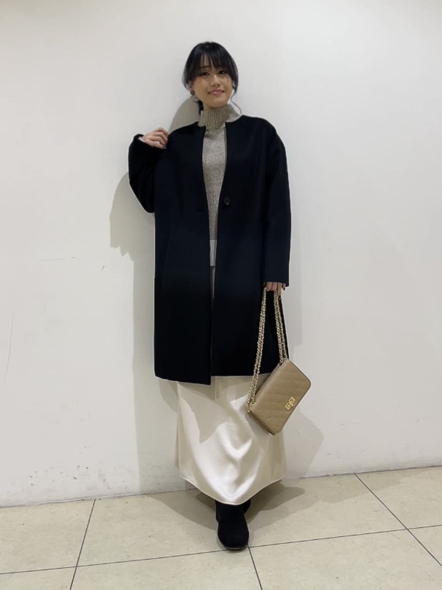 watanabeさんの「UNTITLED｜【8色展開/洗える】ウールカシミヤ ハイネックニット」を使ったコーディネート