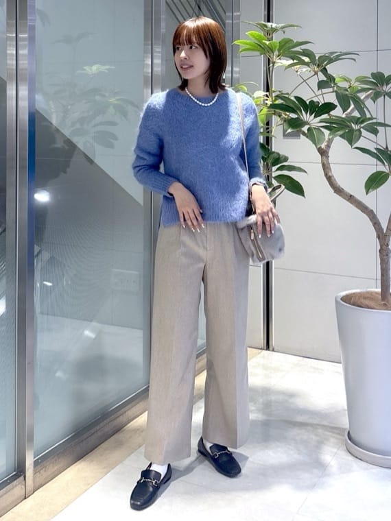 yukaさんの「UNTITLED｜【ゆったり】アルパカ混シャギーニット」を使ったコーディネート
