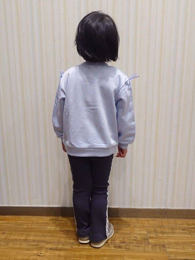 Yuiさんの「SHOO･LA･RUE｜【100-150cm】サイドレースリブレギンス」を使ったコーディネート