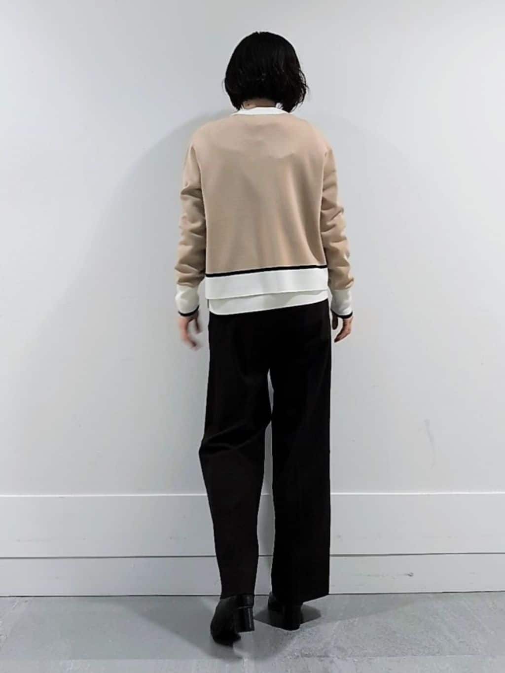 ミズタさんの「UNTITLED｜【アンサンブル可/ジャケット風】ウールミラノリブカーディガン」を使ったコーディネート