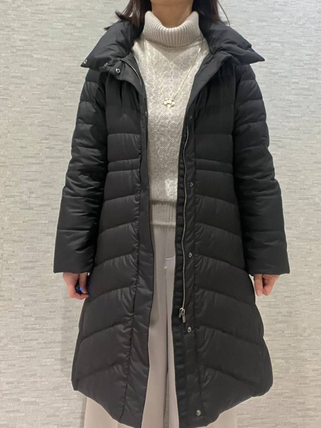 marikoさんの「Reflect｜【SS-4Lサイズ／ウエスト調整可】フーデッドロングダウンコート」を使ったコーディネート