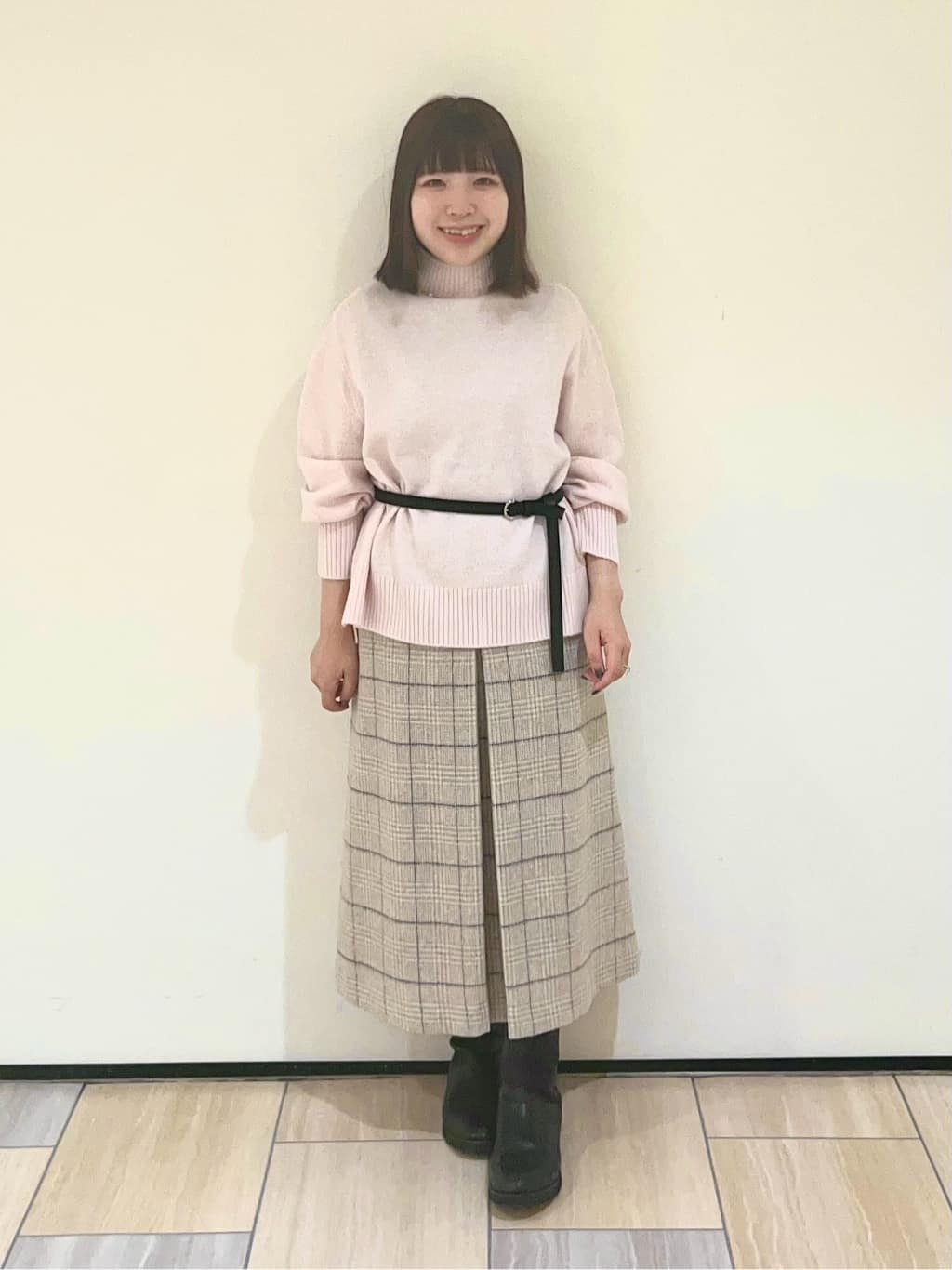 Mitsukiさんの「UNTITLED｜【8色展開/洗える】ウールカシミヤ ハイネックニット」を使ったコーディネート