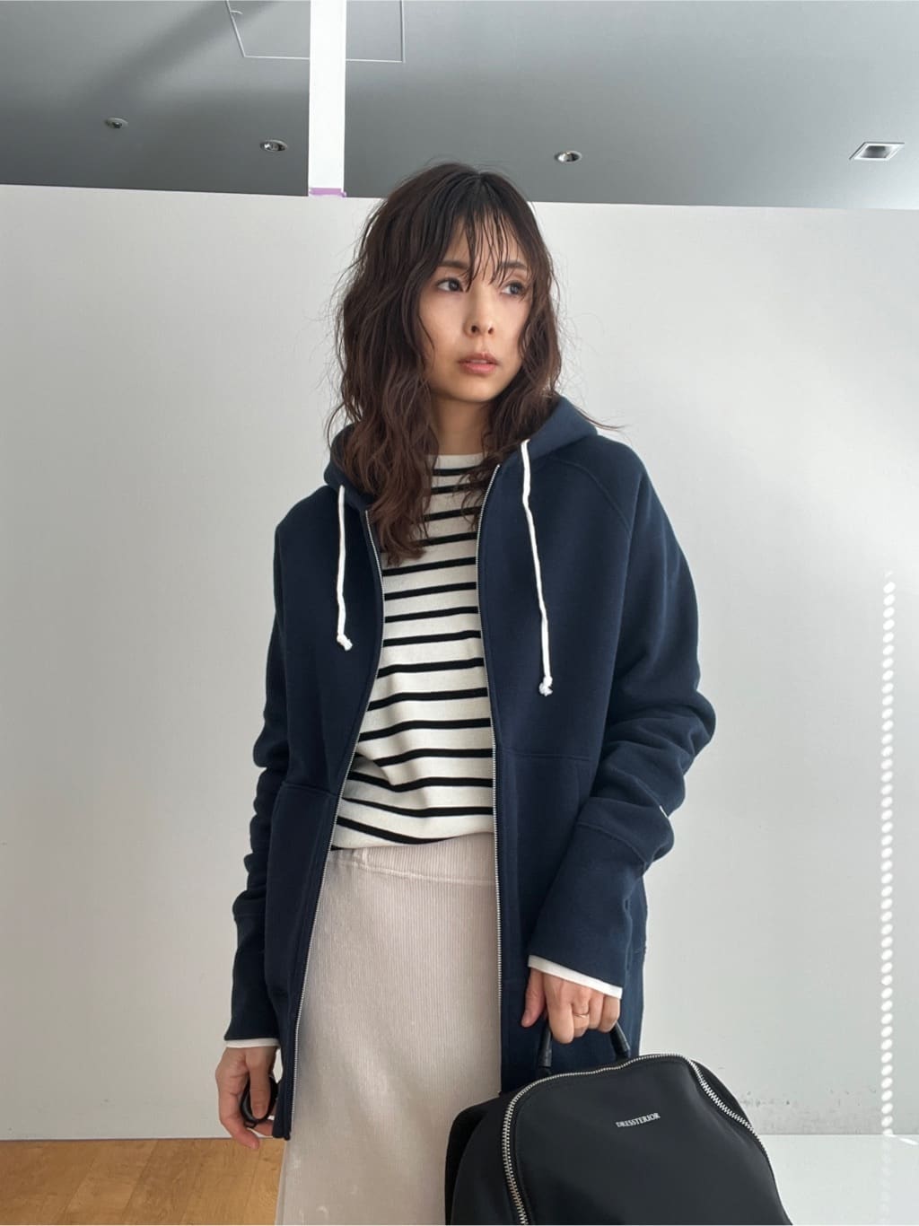 misaさんの「DRESSTERIOR｜デキシー吊裏毛ジップアップパーカ」を使ったコーディネート