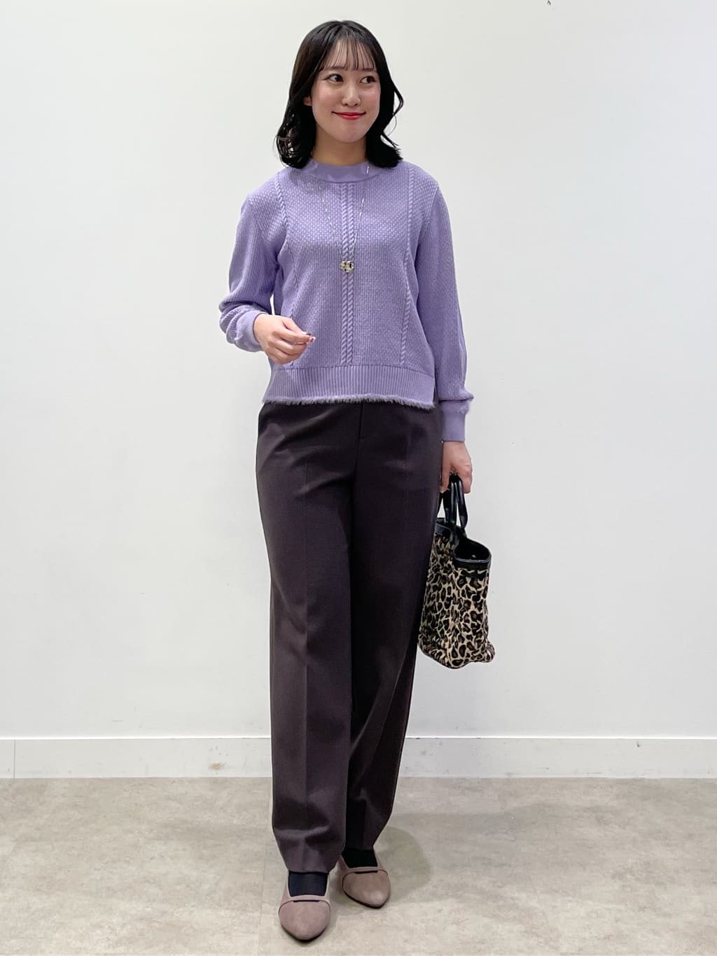 yukariさんの「Reflect｜【ほんのりラメ感◎】ケーブル柄ニット」を使ったコーディネート