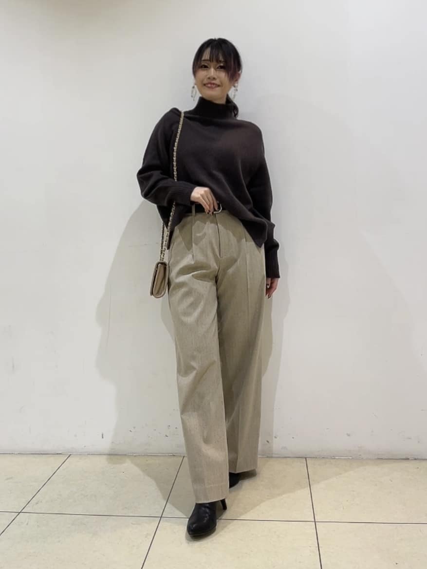 watanabeさんの「UNTITLED｜【8色展開/洗える】ウールカシミヤ ハイネックニット」を使ったコーディネート