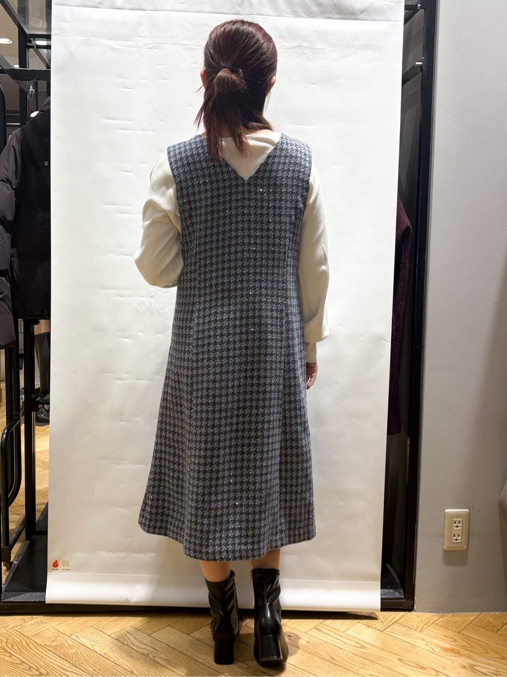 ふうかさんの「index｜ラメスカラップビジューデザインニット【洗濯機OK】《6col／S～LL》」を使ったコーディネート