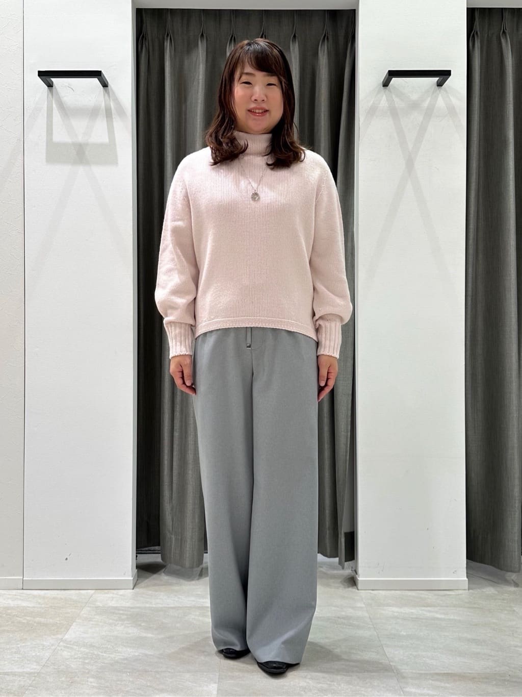 kimiさんの「UNTITLED｜【洗える】スポンディッシュ ボトルネックニット」を使ったコーディネート