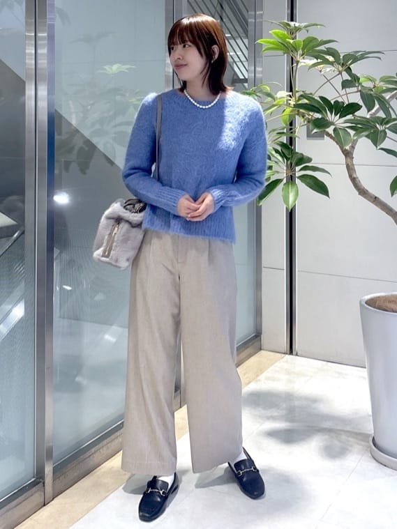 yukaさんの「UNTITLED｜【ゆったり】アルパカ混シャギーニット」を使ったコーディネート