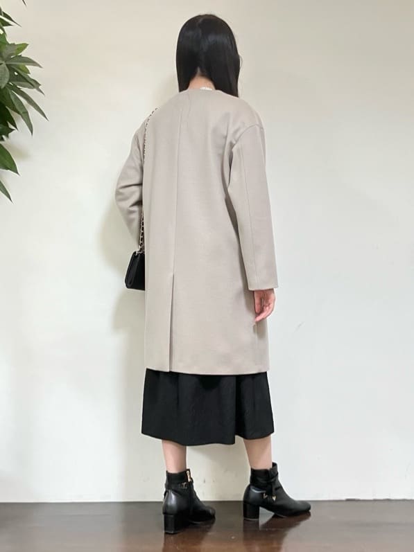 カレンさんの「UNTITLED｜【大人フェミニン/トレンド】ニット&times;ジャカード ドッキングワンピース」を使ったコーディネート
