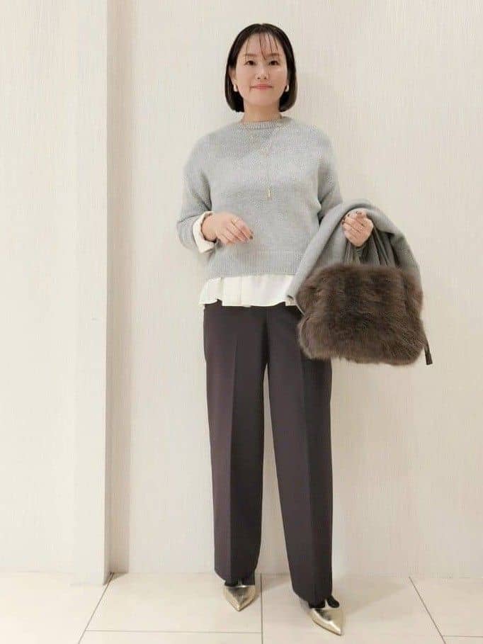 naokoさんの「UNTITLED｜【ミディ丈/軽やか】セミラグランリバー コート」を使ったコーディネート