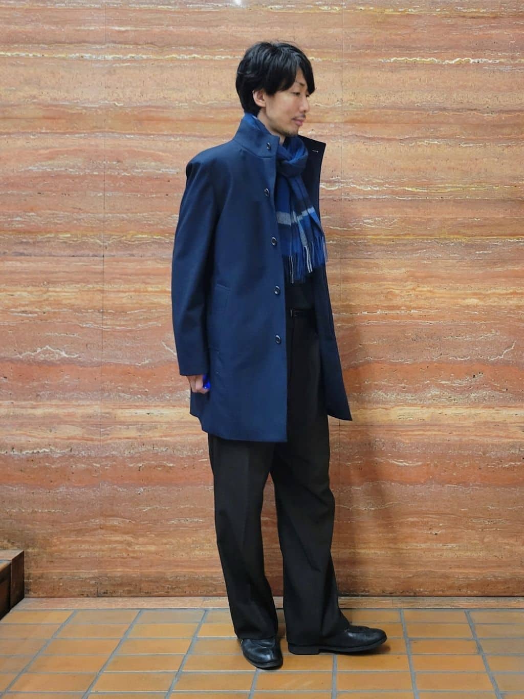 piroyaさんの「TAKEO KIKUCHI｜【ダウンライナー付き】ドビースタンドカラーコート」を使ったコーディネート