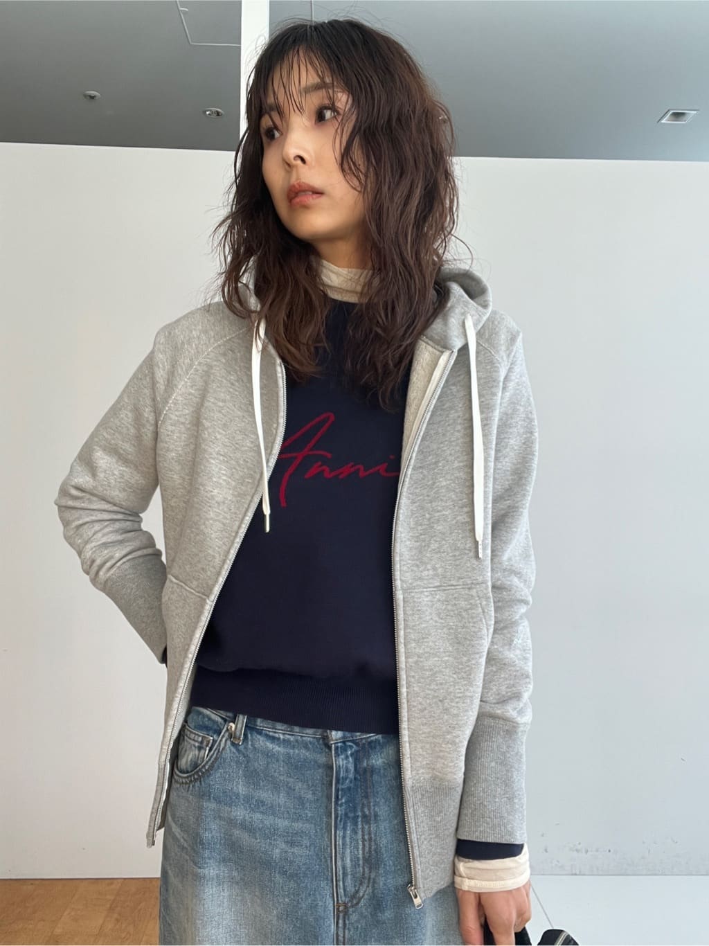misaさんの「DRESSTERIOR｜アニージャカードニット」を使ったコーディネート