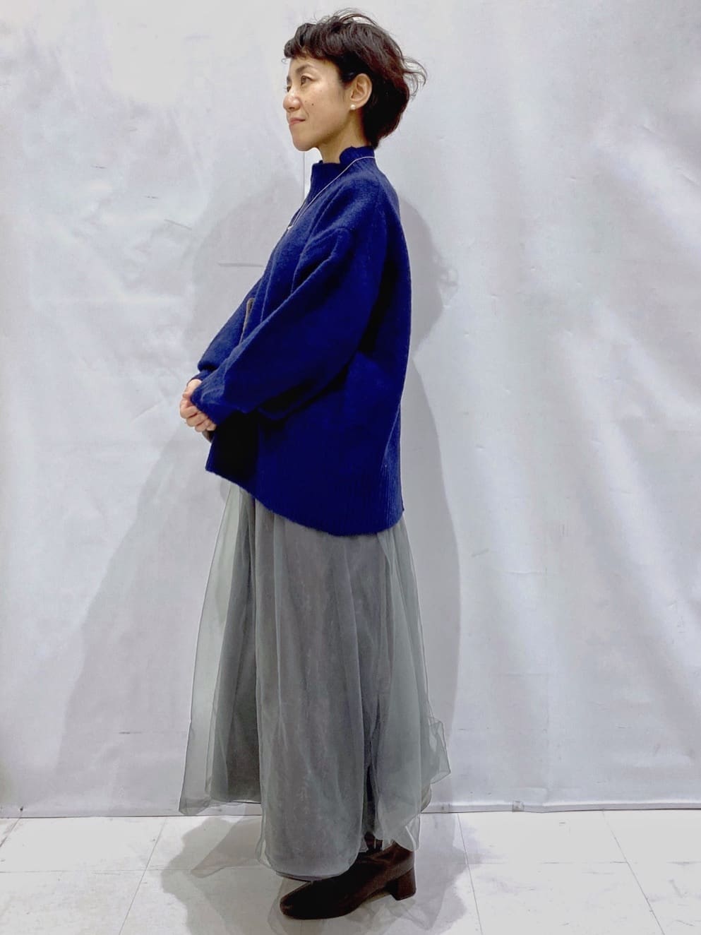 Bonさんの「OPAQUE.CLIP｜ふわふわハイネックニット【洗濯機OK】」を使ったコーディネート