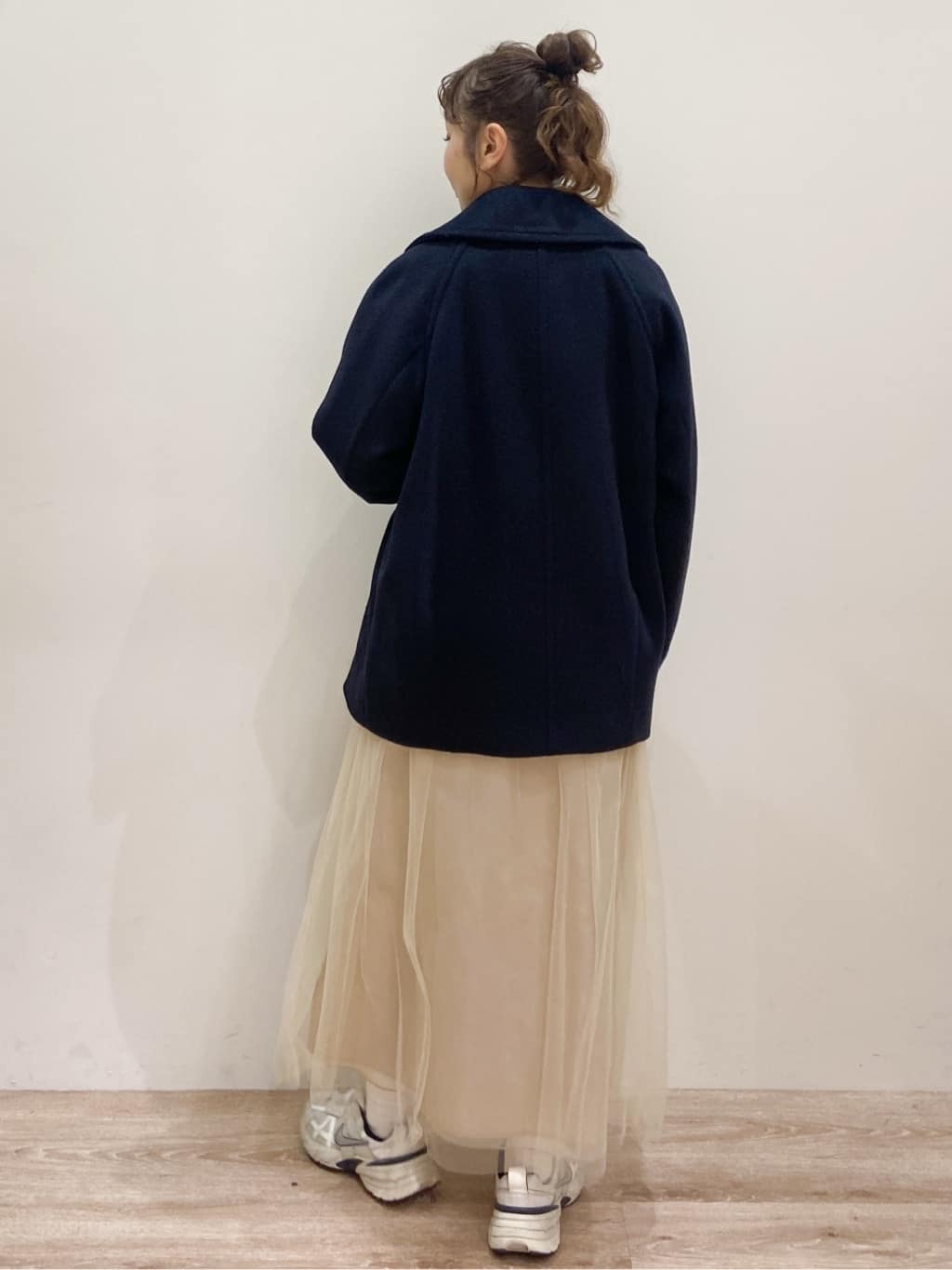 risayanさんの「OPAQUE.CLIP｜カシミヤブレンドウールミドルピーコート」を使ったコーディネート