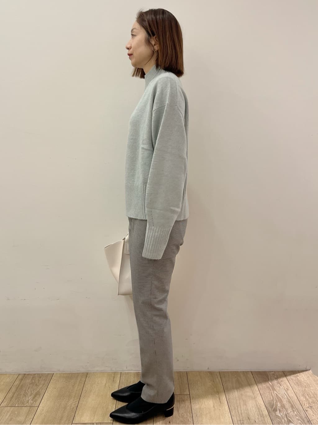 kcさんの「OPAQUE.CLIP｜ウォームストレッチテーパードパンツ【洗濯機OK／防シワ／吸湿発熱】《XS～3L》」を使ったコーディネート