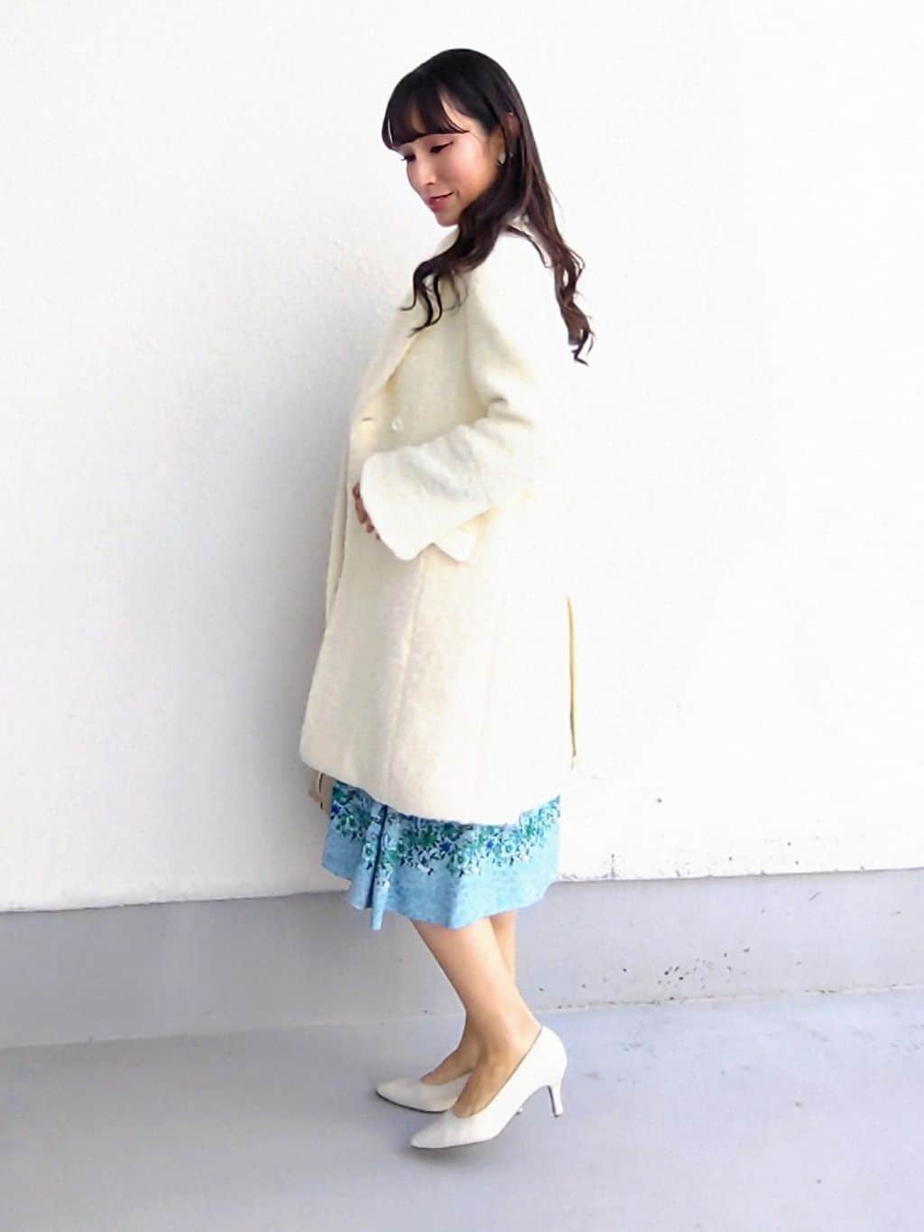 keinaさんの「SunaUna｜【COLLECTION LINE】ブークレーコート」を使ったコーディネート