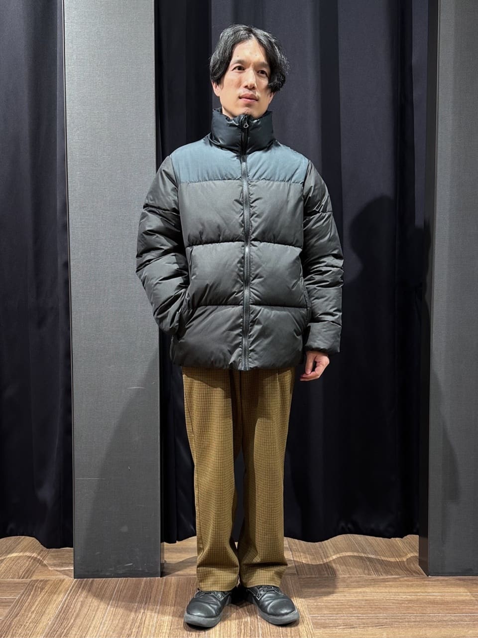 tomoyaさんの「THE SHOP TK｜【撥水/洗濯機可】寒い季節でも快適 中綿スタンドブルゾン」を使ったコーディネート