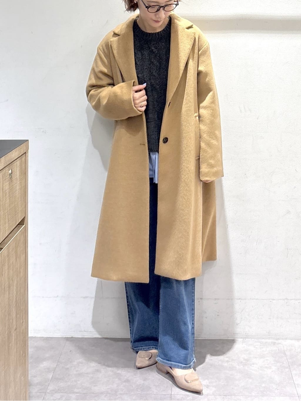 たけねぇさんの「OPAQUE.CLIP｜カシミヤブレンドウールチェスターコート」を使ったコーディネート