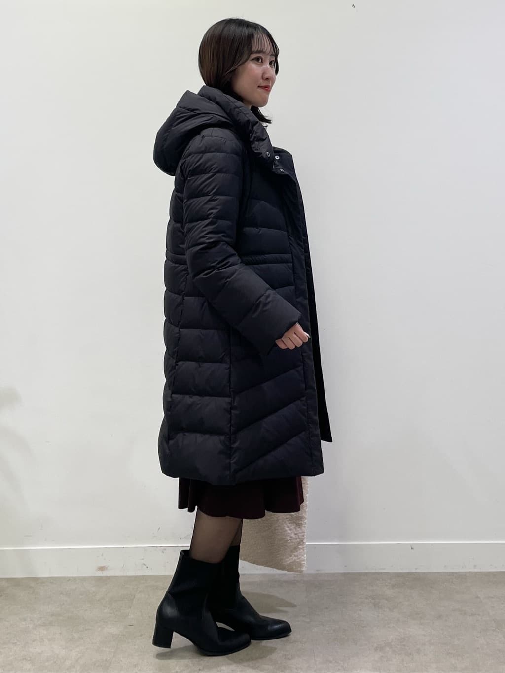 yukariさんの「Reflect｜【SS-4Lサイズ／ウエスト調整可】フーデッドロングダウンコート」を使ったコーディネート