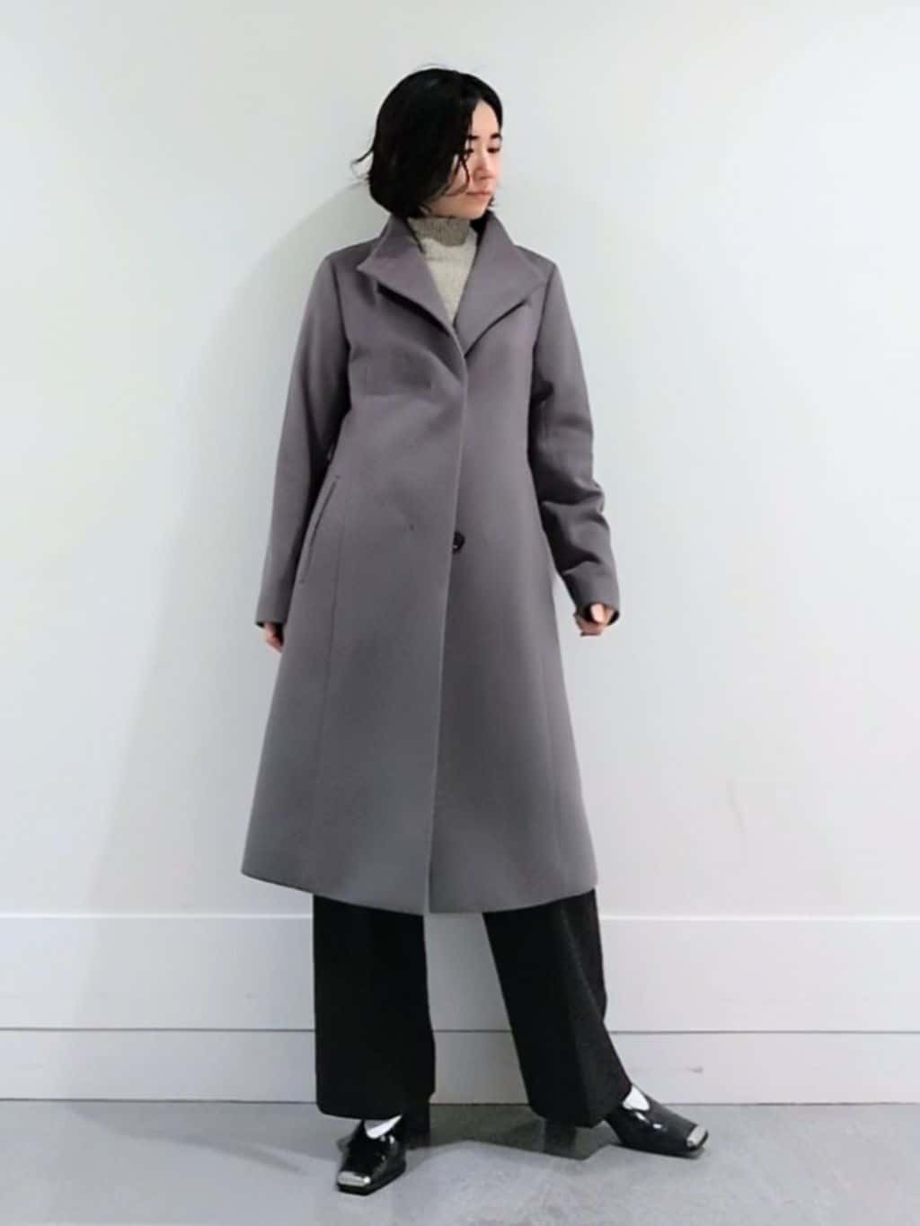 ミズタさんの「UNTITLED｜【8色展開/洗える】ウールカシミヤ ハイネックニット」を使ったコーディネート