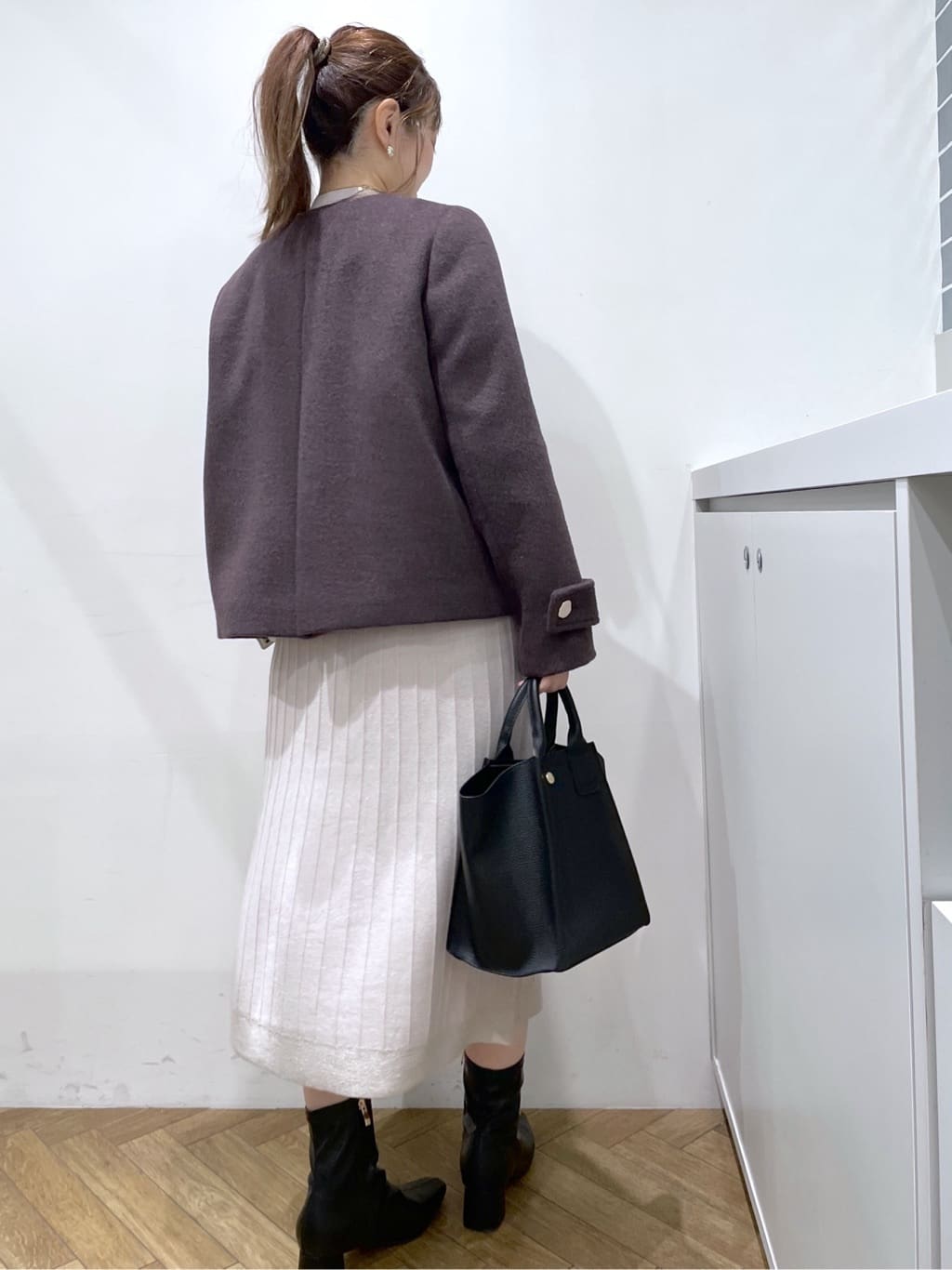 Junさんの「index｜ノーカラーショートコート」を使ったコーディネート