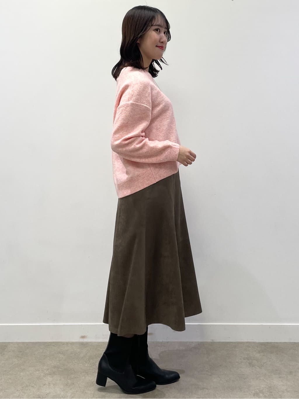 yukariさんの「Reflect｜【SS-4Lサイズ／選べる6色】テーラードカラーロングウール混コート」を使ったコーディネート