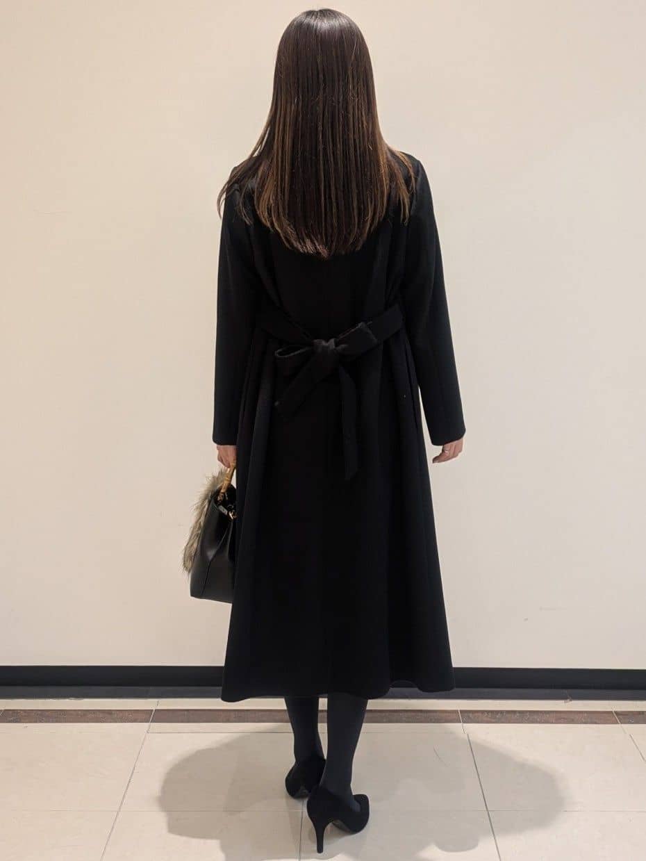 mikiさんの「COUP DE CHANCE｜【手洗い可／日本製】ツイード風ワンピース」を使ったコーディネート