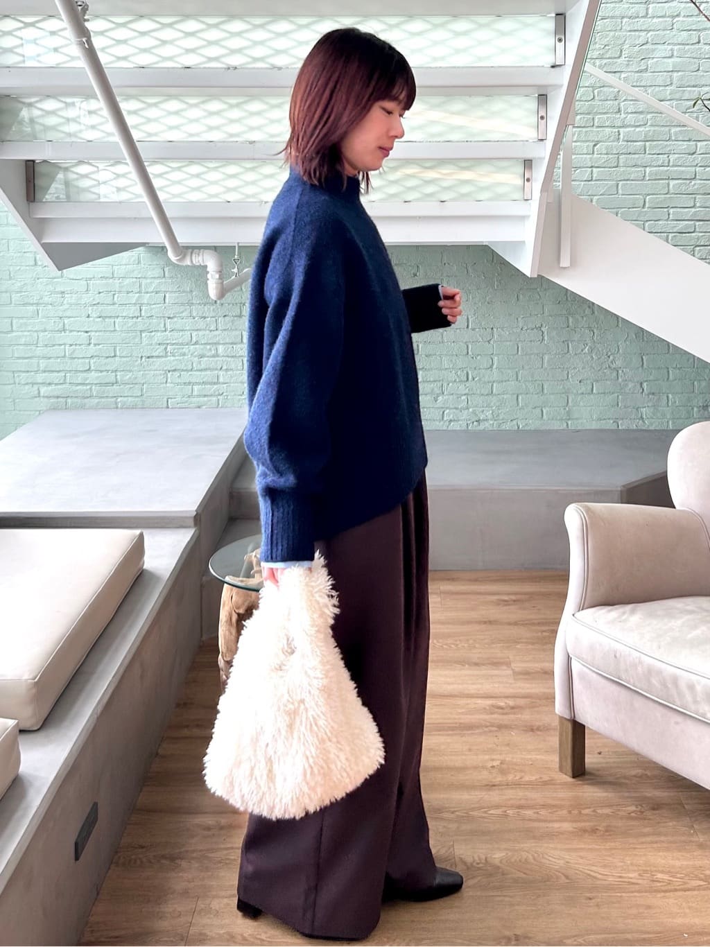 RINAさんの「OPAQUE.CLIP｜ポケット刺繍レギュラーカラーシャツ【洗濯機OK】」を使ったコーディネート