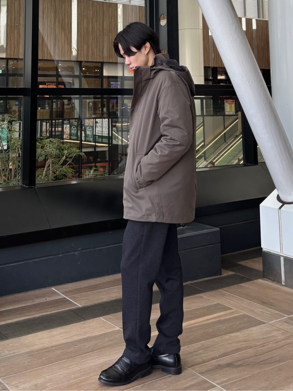 うらしーさんの「THE SHOP TK｜【3WAY】中綿ライナー付き カルゼコート　洗濯機OK/ON・OFF対応」を使ったコーディネート