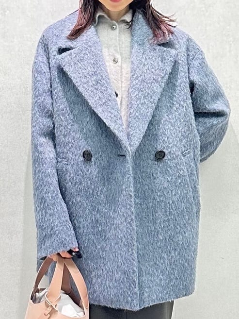Miwaさんの「UNTITLED｜【ふわふわニット/オンオフ使える】フォックスカシミヤ衿付きカーディガン」を使ったコーディネート
