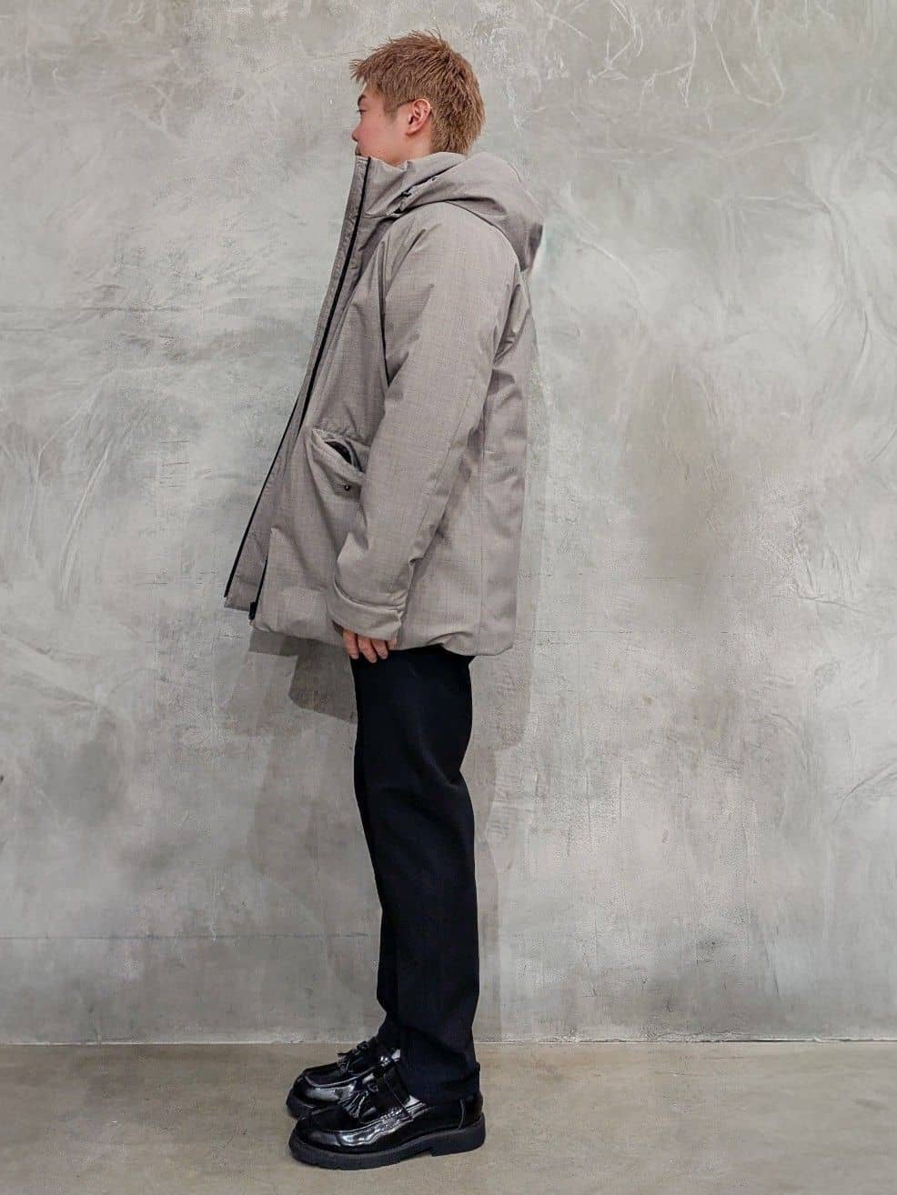 daiさんの「THE SHOP TK｜【軽くて、暖かい】SORONA／ソロナ 中綿ブルゾン 防風/軽量/洗濯機OK/フード脱着可」を使ったコーディネート