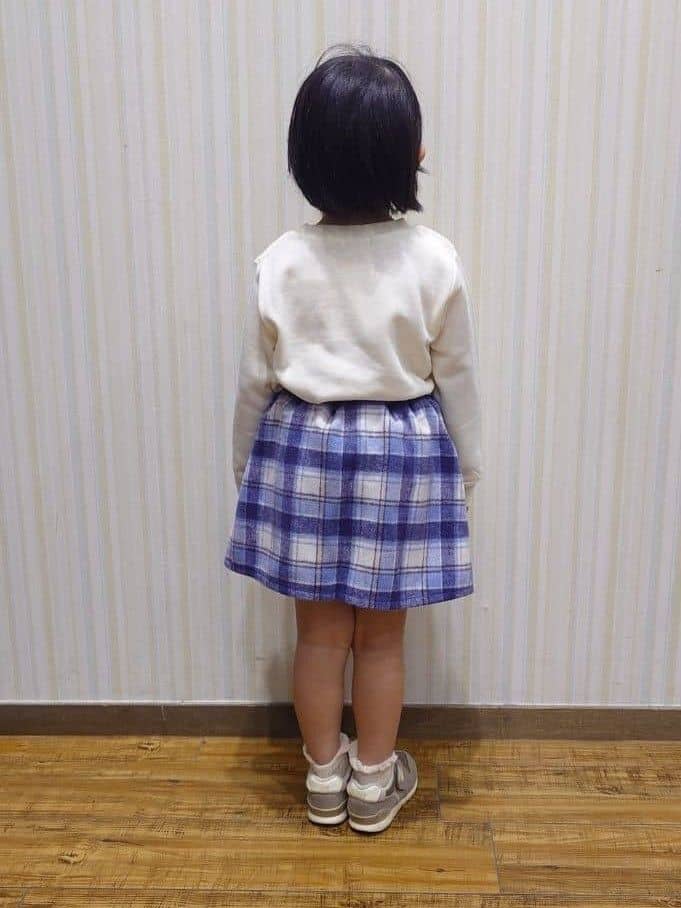 Yuiさんの「SHOO･LA･RUE｜【100-150cm/裏起毛】Aライン アソートスウェット」を使ったコーディネート