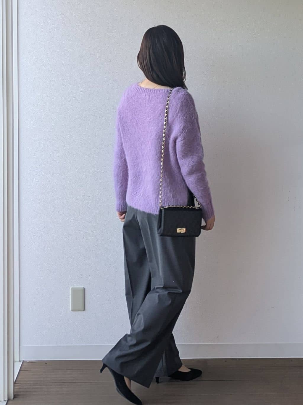 なみきさんの「UNTITLED｜【ゆったり】アルパカ混シャギーニット」を使ったコーディネート