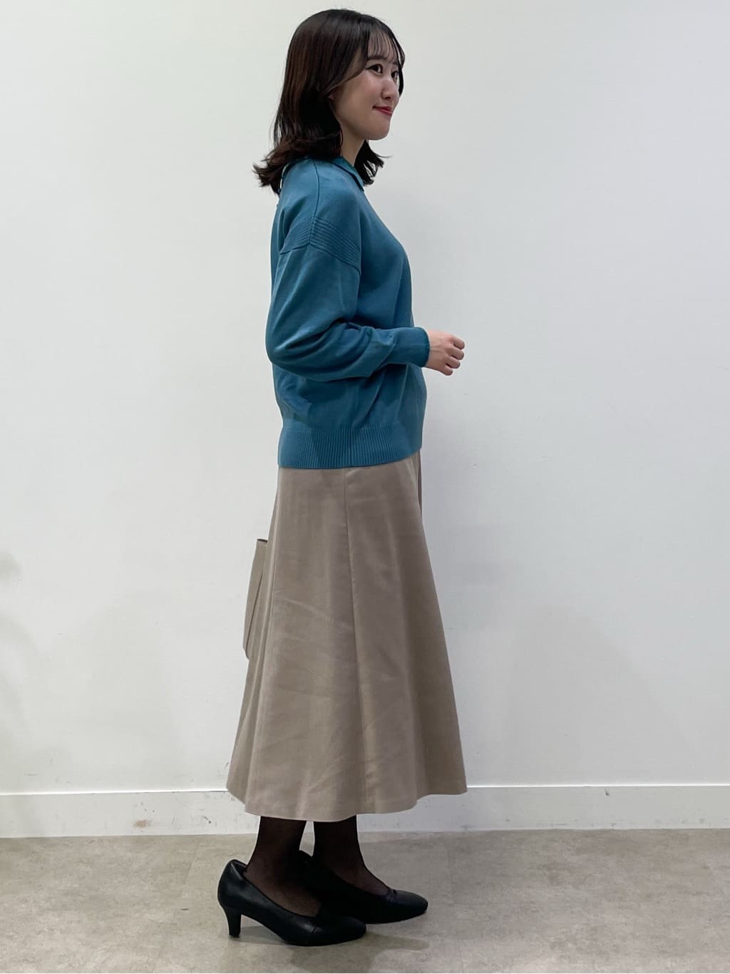 yukariさんの「Reflect｜【SS-4Lサイズ／衿が顔に当たらない◎】スタンドネックミドルコート」を使ったコーディネート