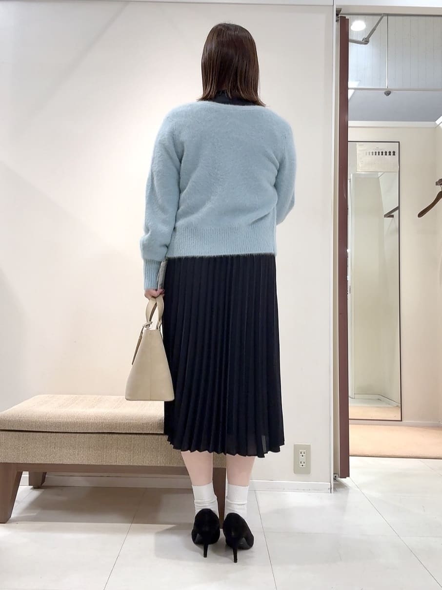 YUIさんの「UNTITLED｜◆【フォーマル/洗える】ボウタイ プリーツワンピース」を使ったコーディネート