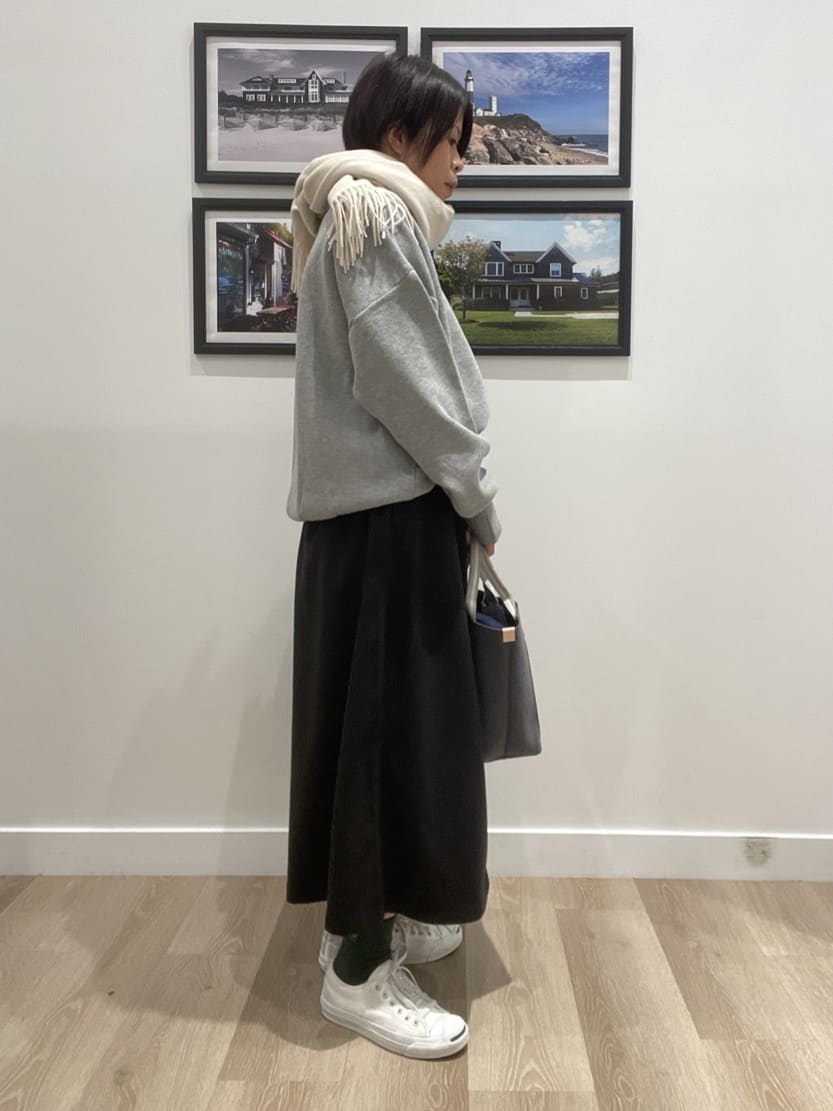 Naoさんの「Dessin｜【洗える】Dサガラ刺繍ワッペン付きニット」を使ったコーディネート