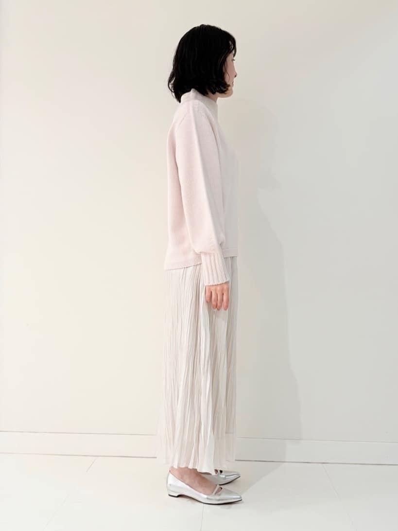 サオリさんの「UNTITLED｜【洗える】スポンディッシュ ボトルネックニット」を使ったコーディネート