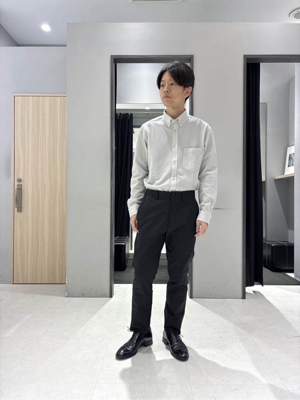 わいずみさんの「TAKEO KIKUCHI｜【None Of Stress】アクティブジャージ 千鳥 ジャケット」を使ったコーディネート