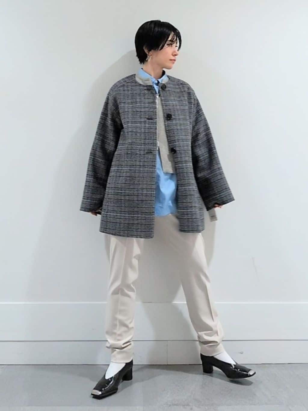 ミズタさんの「UNTITLED｜【ミディ丈/軽やか】セミラグランリバー コート」を使ったコーディネート