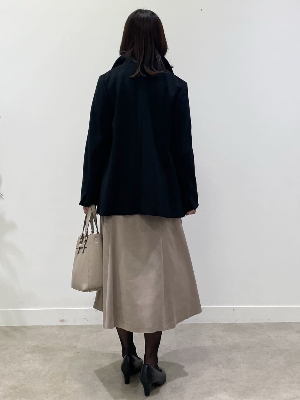 yukariさんの「Reflect｜【SS-4Lサイズ／衿が顔に当たらない◎】スタンドネックミドルコート」を使ったコーディネート